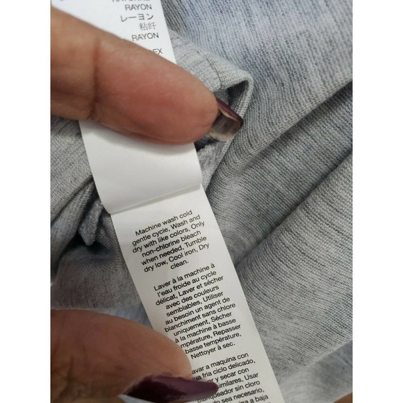 Gap Women's Solid Gray Polyester Scoop Neck Sleeveless Knee Length Dress Size S - Picture 10 of 11